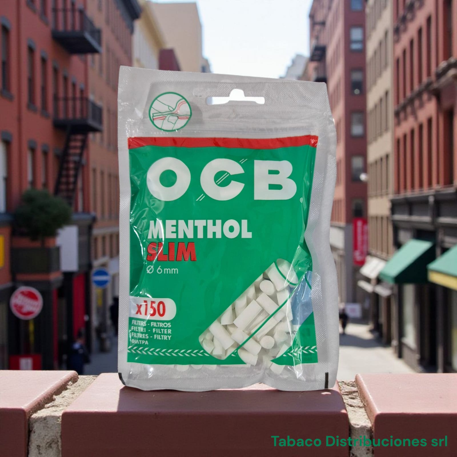FILTROS OCB SLIM MENTHOL 150u